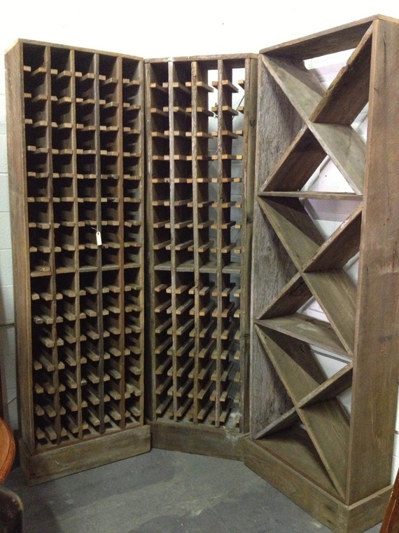 Items similar to CUSTOM - Rustic Wine Rack - Handmade 